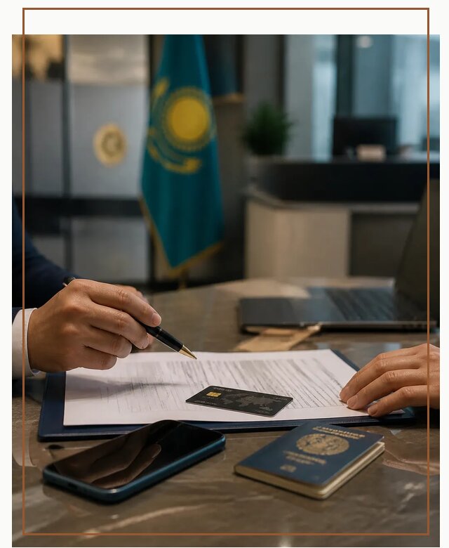 Открытие счета и банковской карты в Казахстане в Ирбите